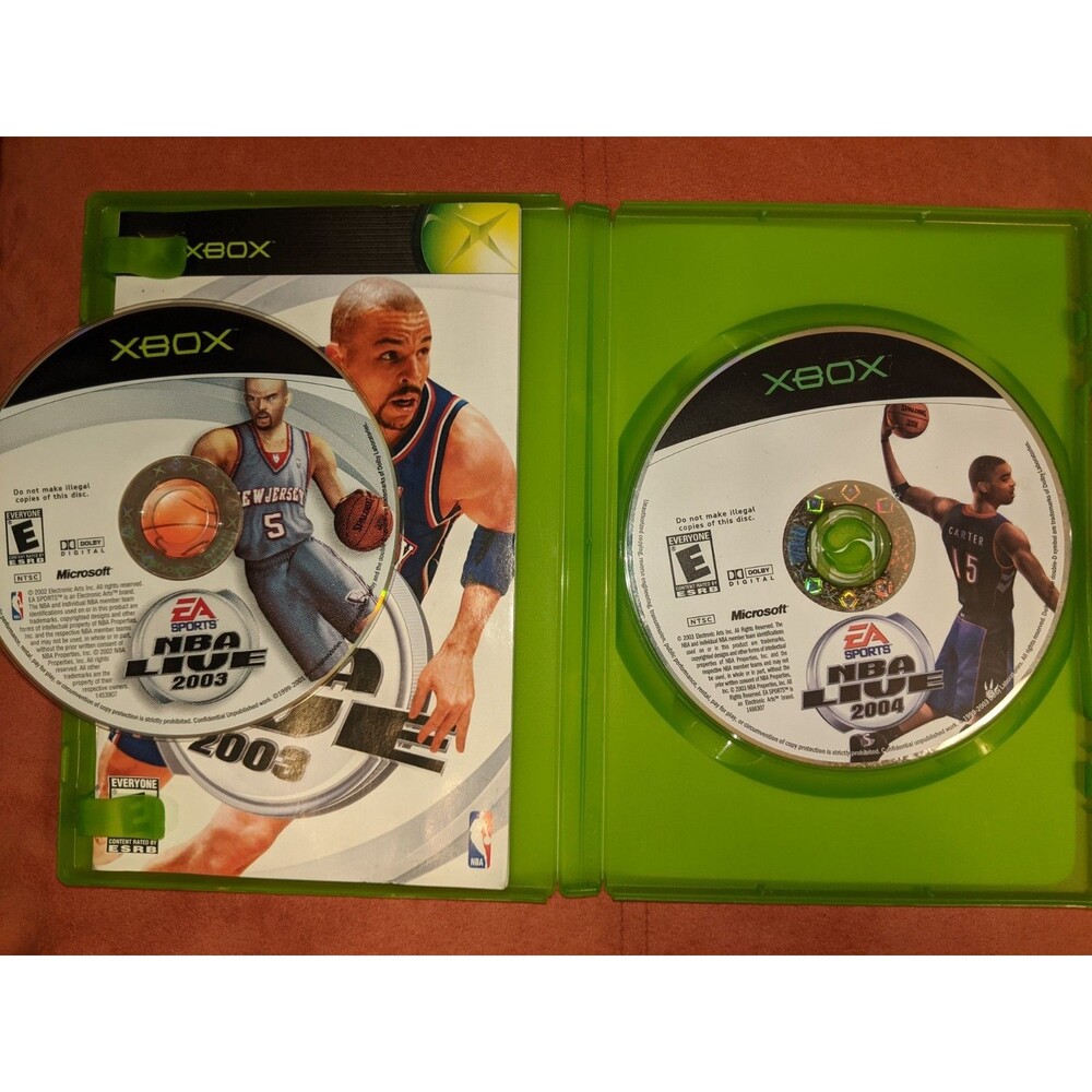 NBA Live 2003 & 2004, 2-Pack!!- Xbox